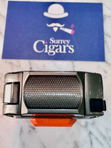 Mantis - Omni - Multifunction Triple Jet Flame Lighter with V cutter, Punch Cutter, Draw enhancer and Cigar stand. - Green