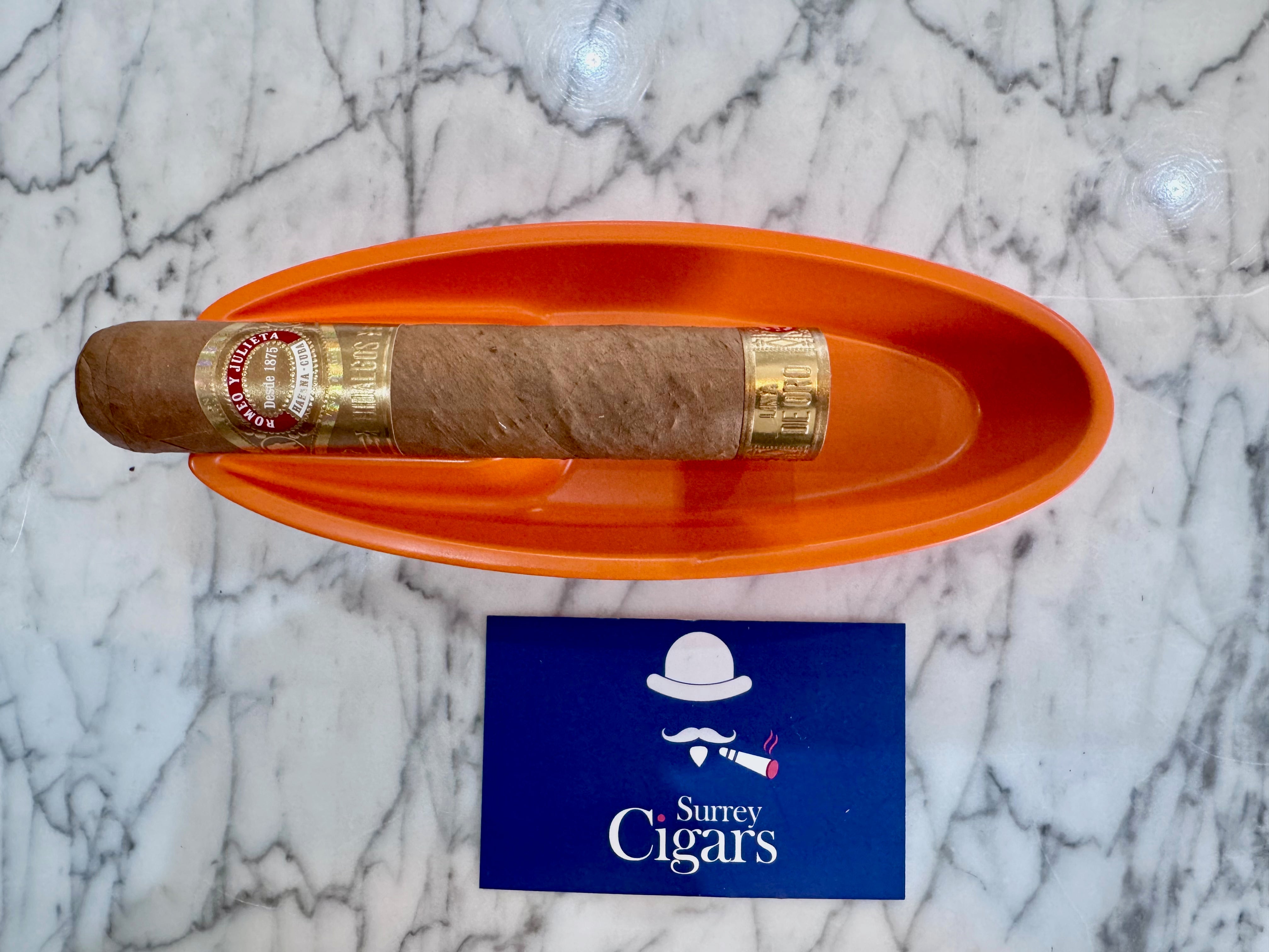 Mantis - Streamline - Metal and Ceramic Ashtray - Orange