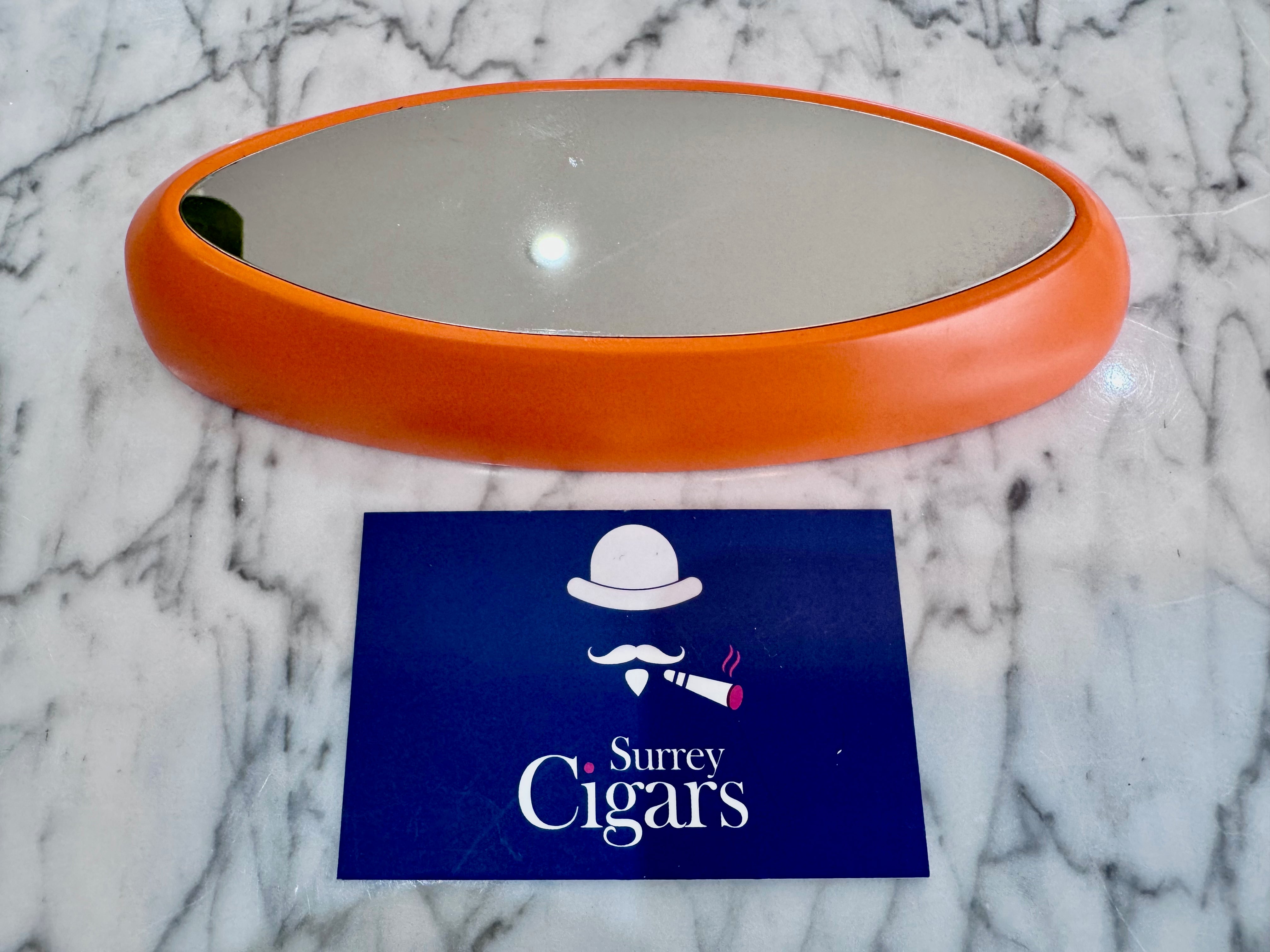 Mantis - Streamline - Metal and Ceramic Ashtray - Orange