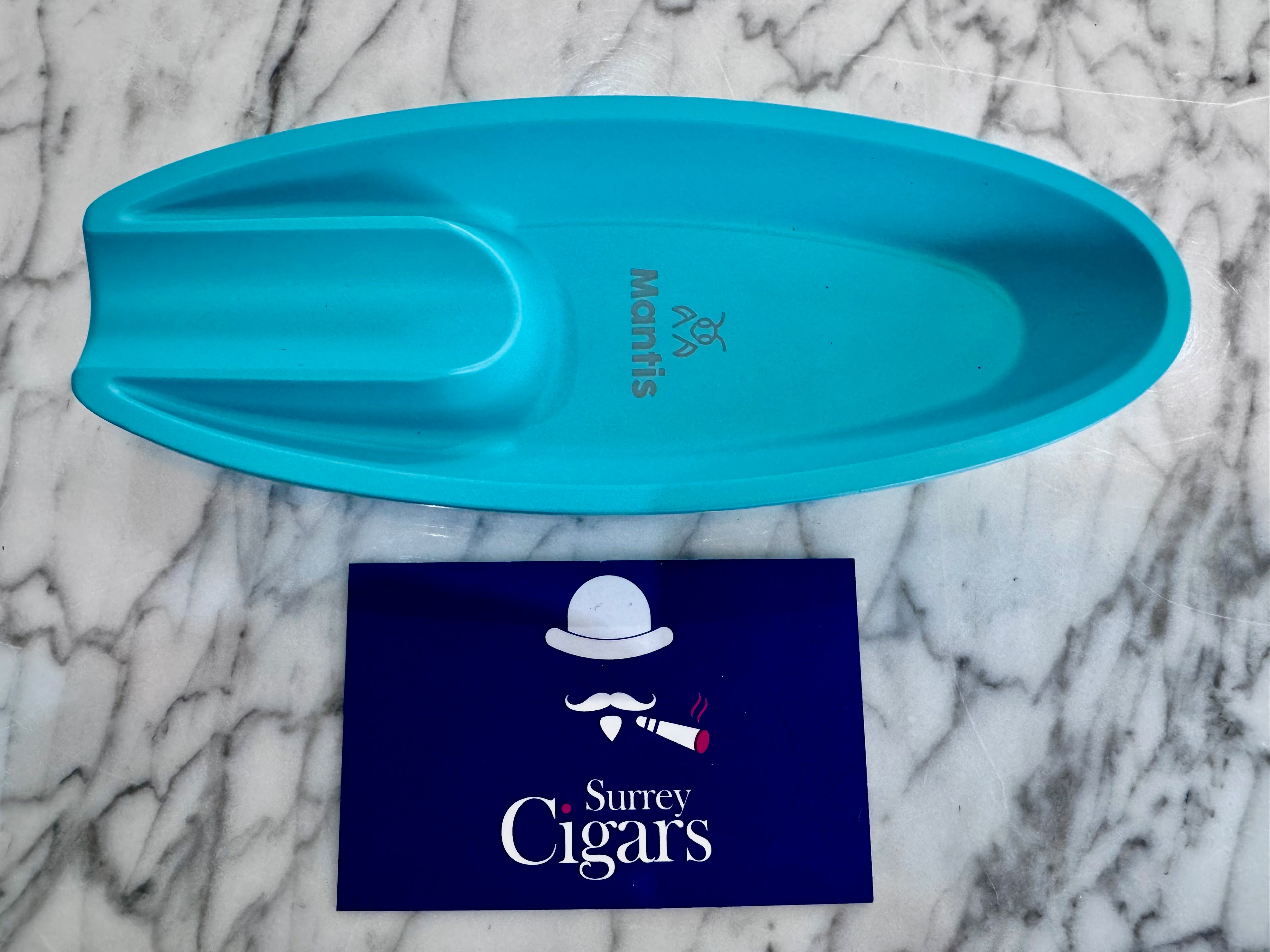 Mantis - Streamline - Metal and Ceramic Ashtray - Aqua