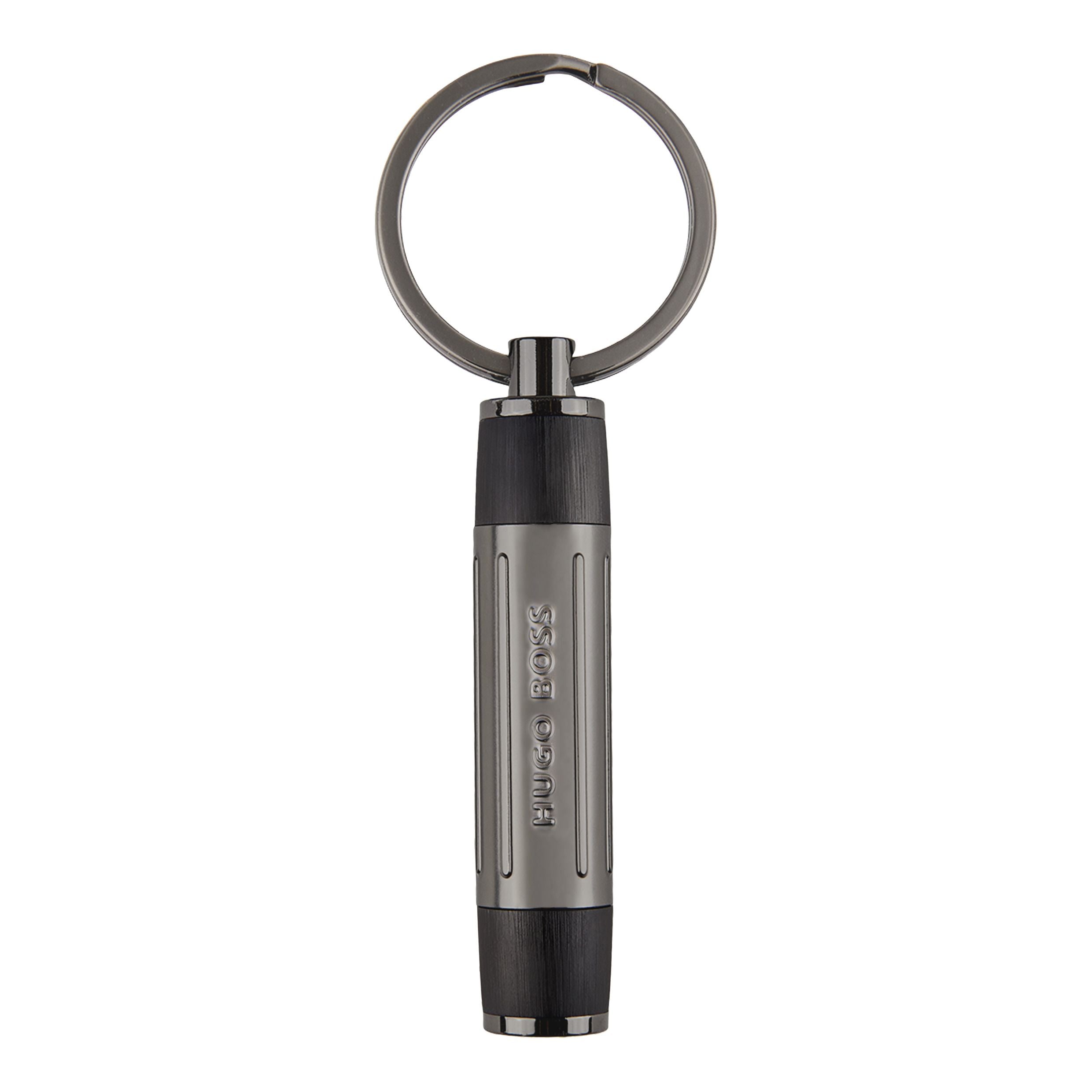 Hugo Boss Gear Ribs Keyring Black
