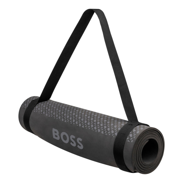 Hugo Boss Monogram Dark Grey Yoga Mat