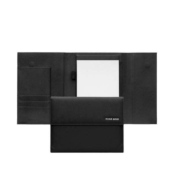 Hugo Boss Pinstripe Black Folder A5