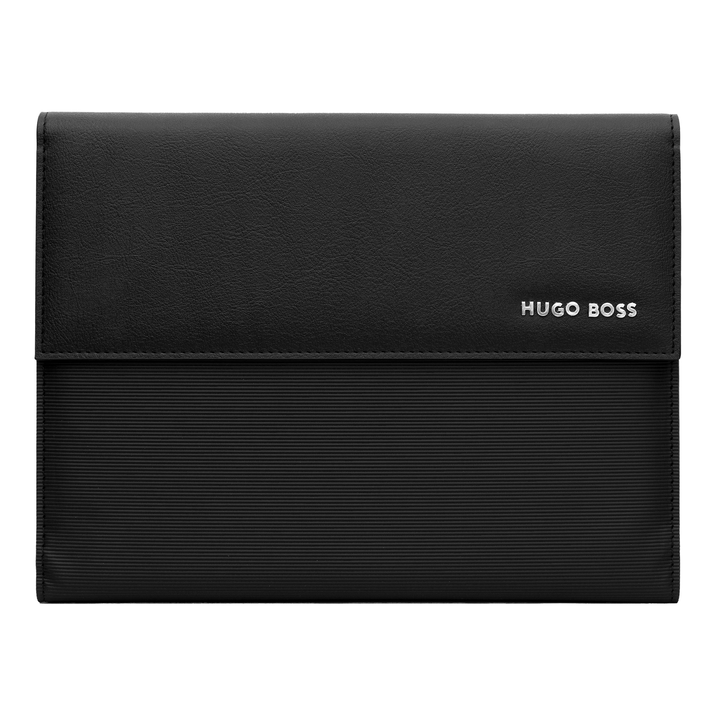 Hugo Boss Pinstripe Black Folder A4