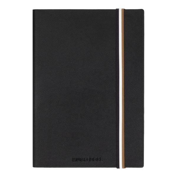 Hugo Boss Iconic Black Plain Notebook A5