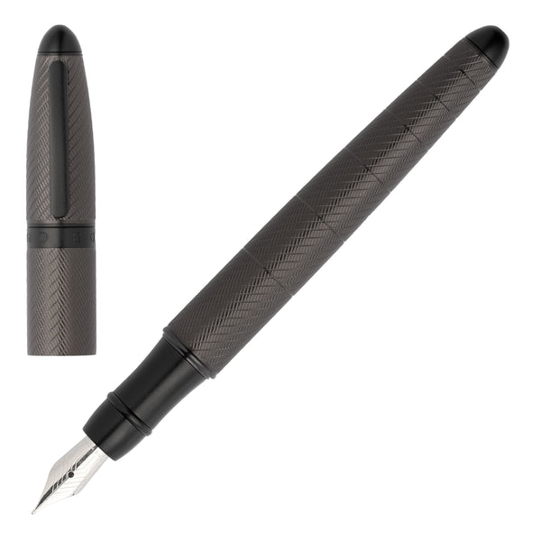 Hugo Boss Icon Fountain Pen Grey