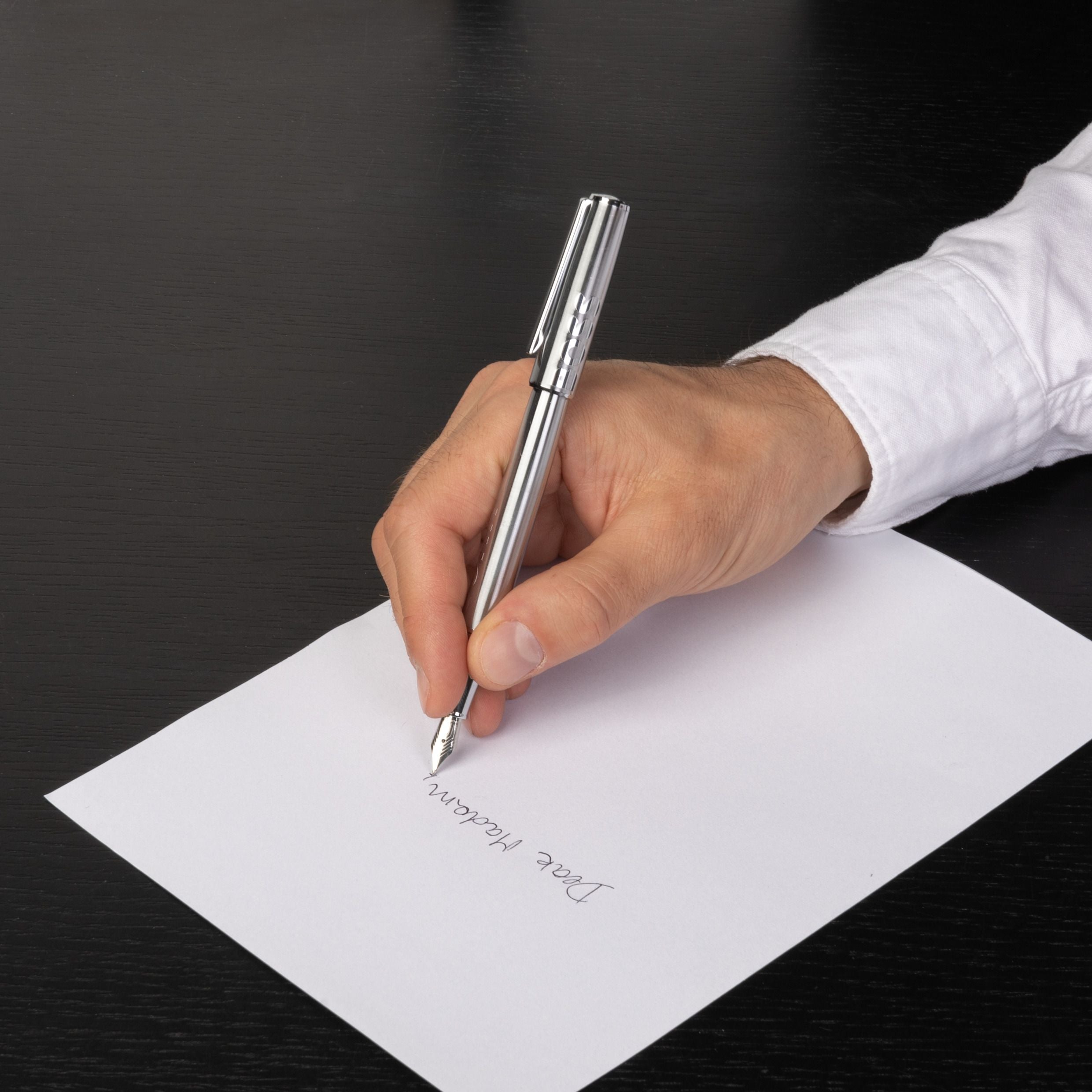 Hugo Boss Label Ballpoint Pen White