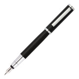 Hugo Boss Formation herringbone Fountain Pen Chrome