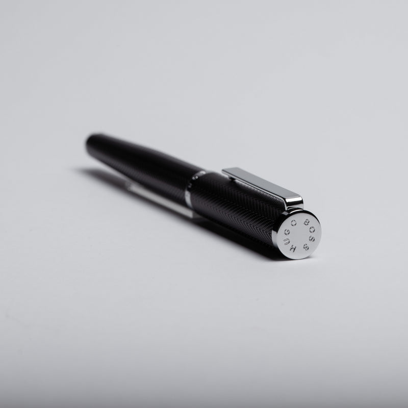 Hugo Boss Formation Herringbone Rollerball Pen Chrome