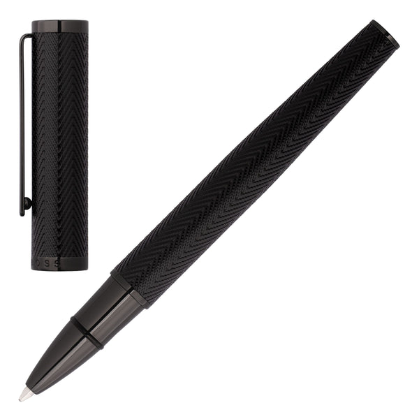 Hugo Boss Formation Herringbone Rollerball Pen Gun