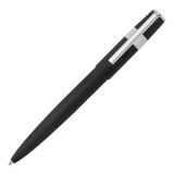 Hugo Boss Gear Pinstripe Ballpoint Pen Black And Chrome