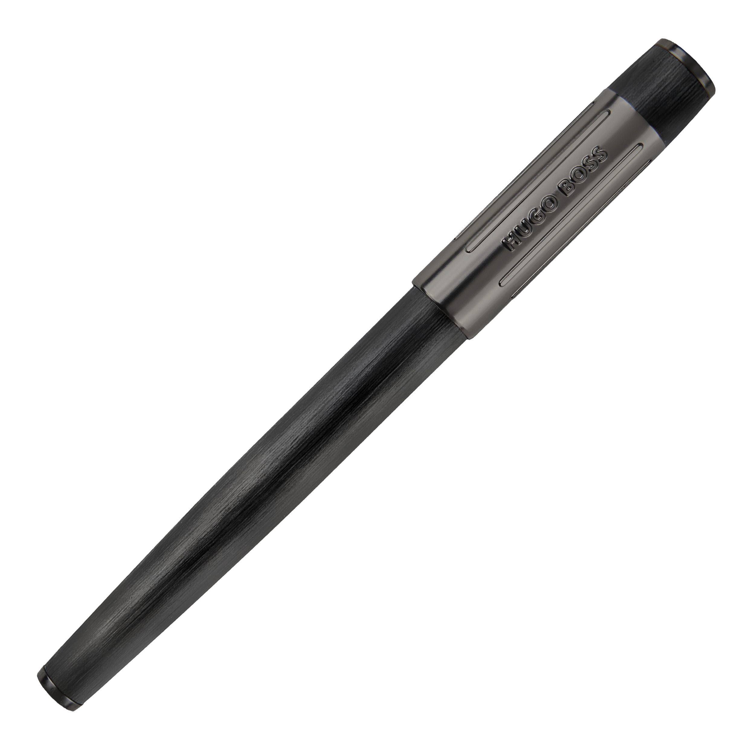 Hugo Boss Gear Ribs Rollerball Pen Black