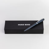 Hugo Boss Contour Brushed Ballpoint Pen Navy
