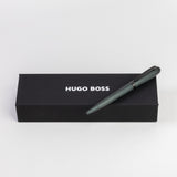 Hugo Boss Contour Brushed Ballpoint Pen Green
