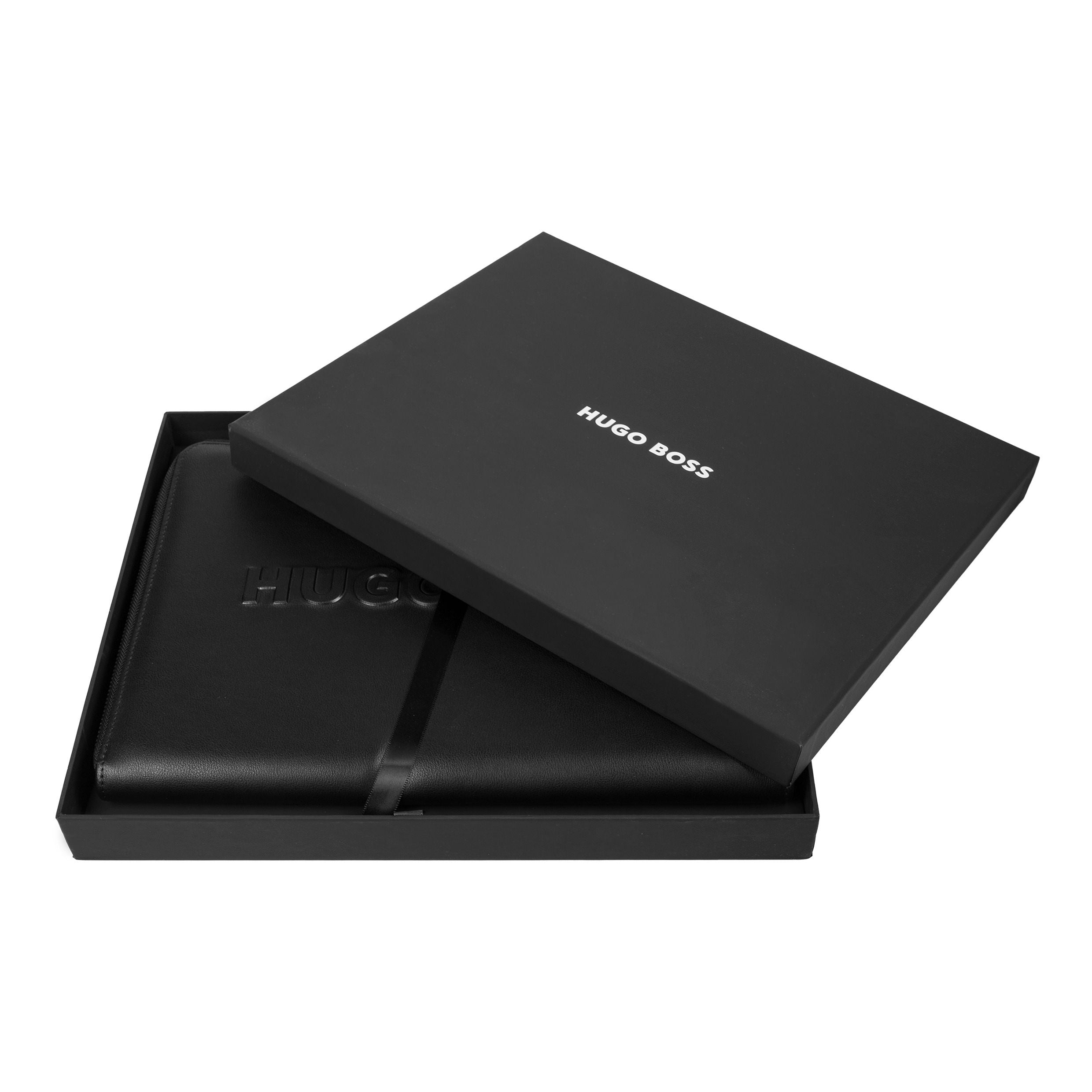 Hugo Boss label Conference Folder A5 Black