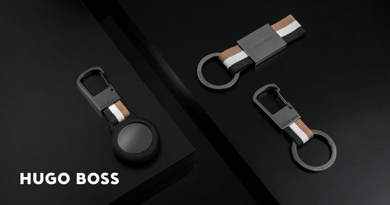 Hugo Boss Iconic Key Ring With AirTag Holder