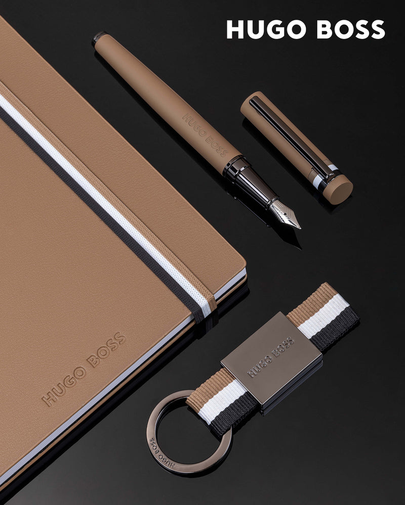 Hugo Boss Iconic Camel Lined Notebook A5