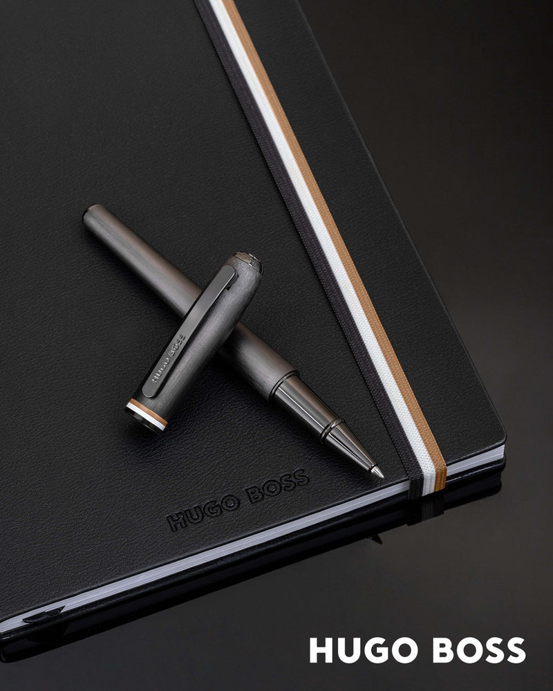 Hugo Boss Iconic Black Plain Notebook A5