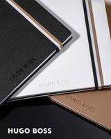 Hugo Boss Iconic White Lined Notebook A5