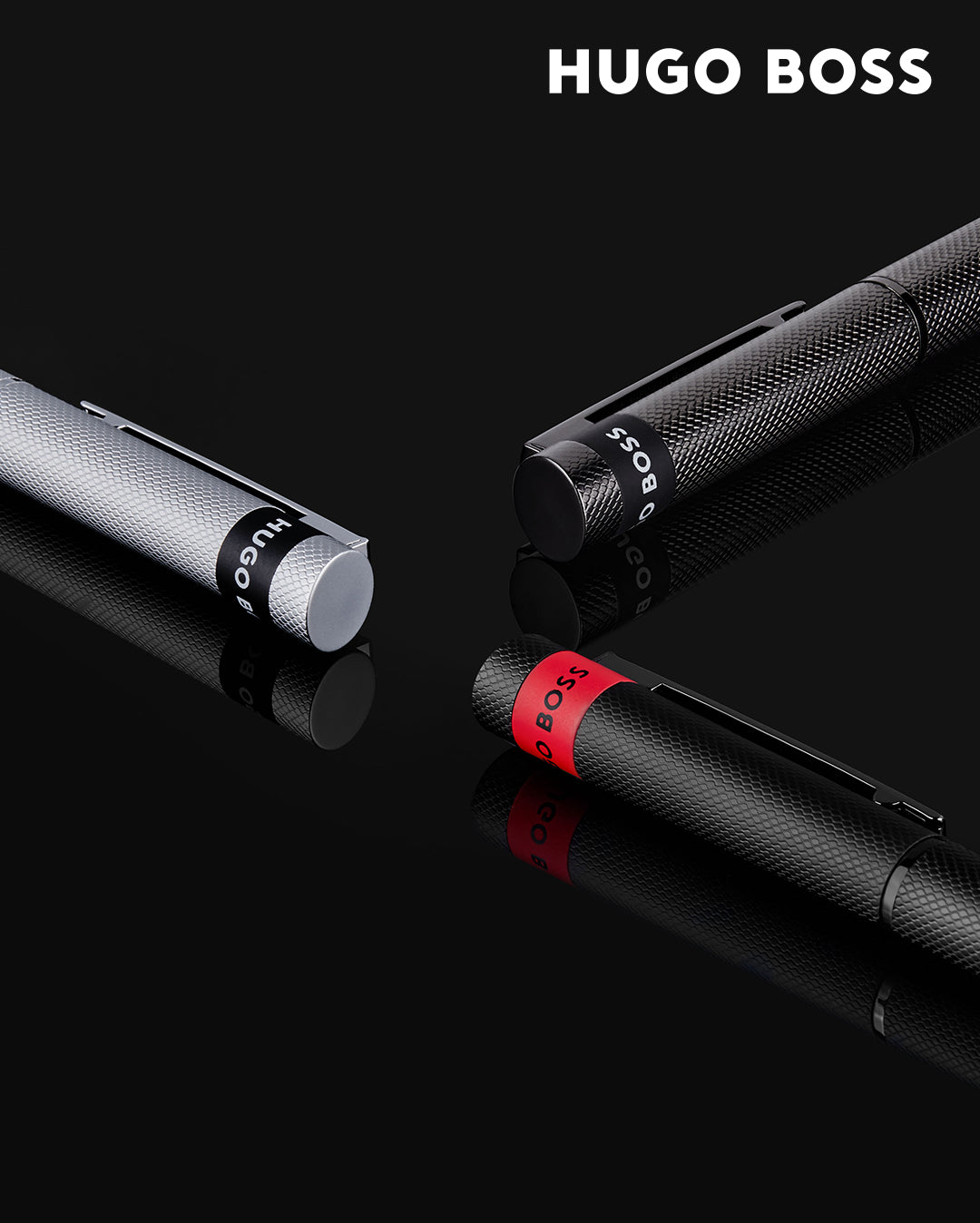 Hugo Boss Loop Diamond Ballpoint Pen Black
