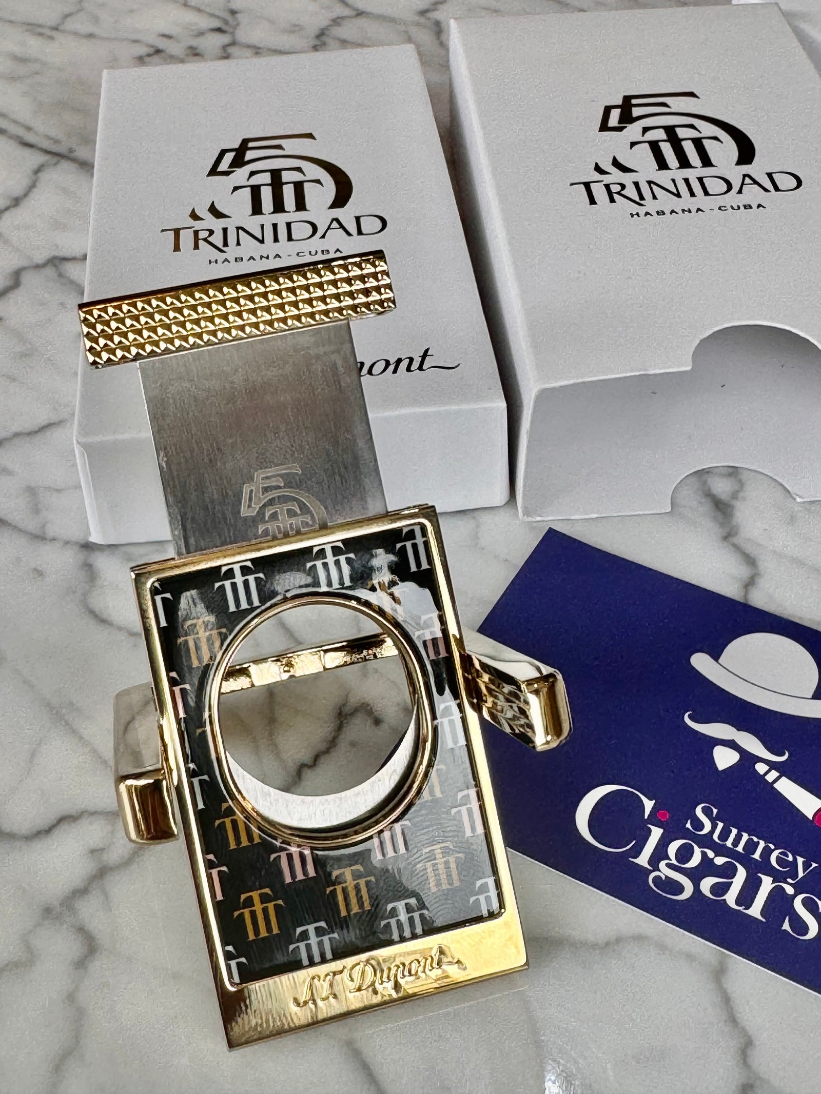 S.T. Dupont Trinidad 55th Anniversary Stand Cigar Cutter 003477 S.T. Dupont Trinidad 55th Anniversary Stand Cigar Cutter 003477