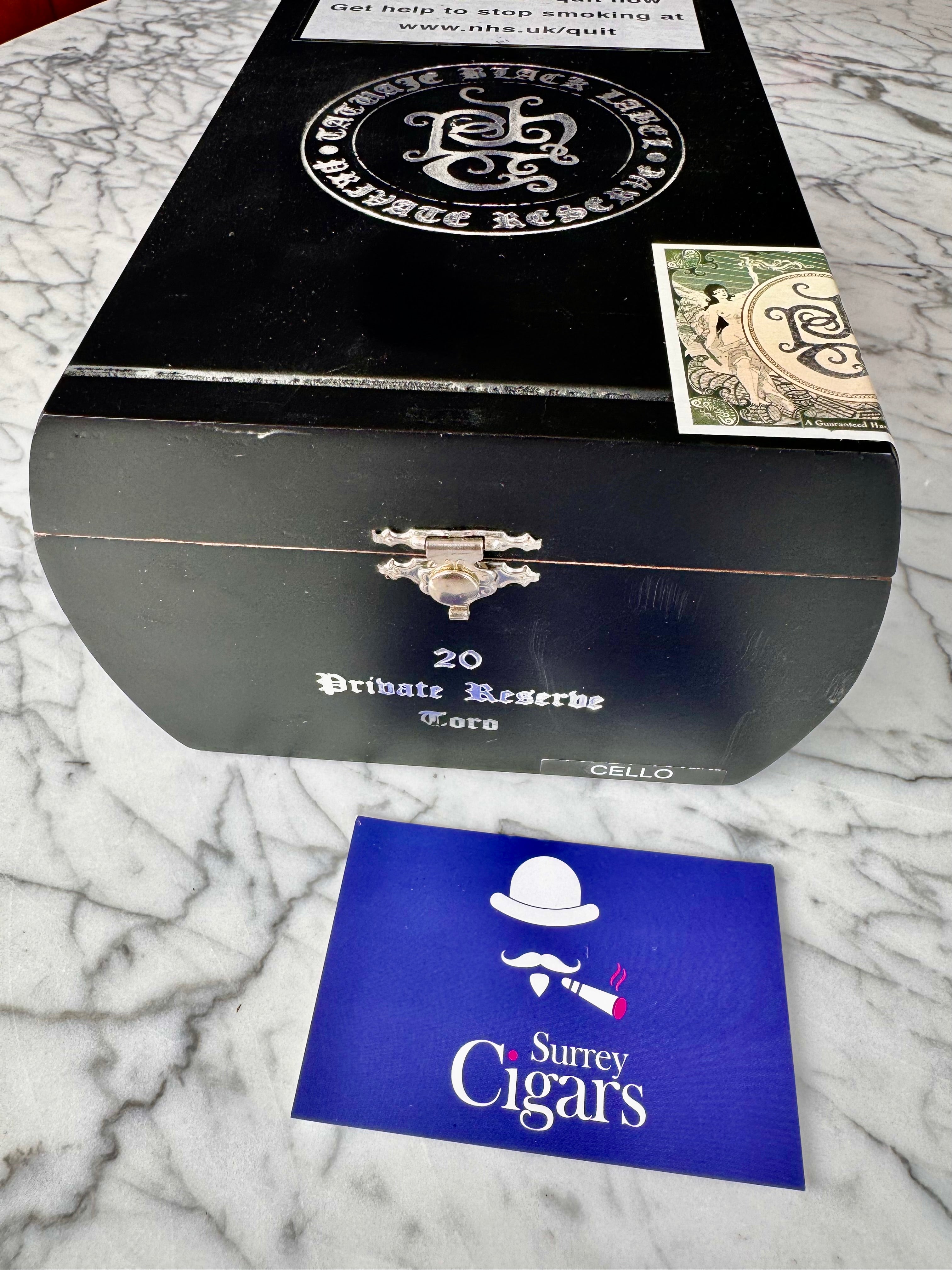 Tatuaje Black Label Private Reserve Toro - Special limited production of only 1000 boxes