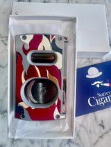 ST Dupont Cigar cutter Double blade Camo Red 003451R