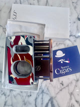 ST Dupont Cigar cutter Double blade Camo Red 003451R