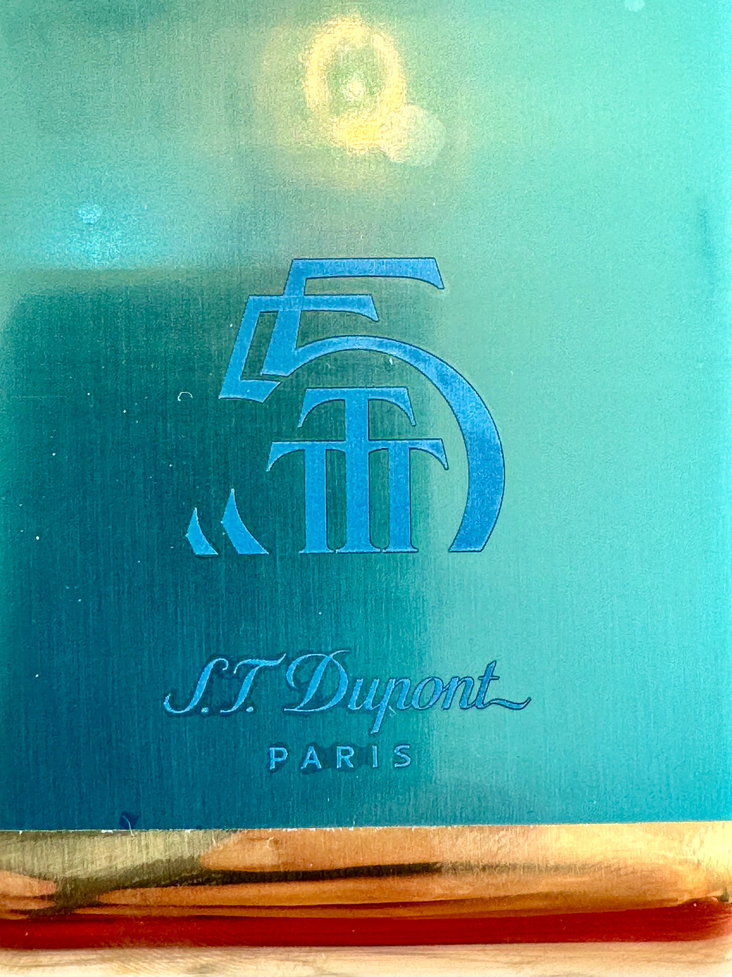 S.T. Dupont Cigar case for 3 Cigars Gold Metal Base Cigar Case - Trinidad Golden 55th Anniversary