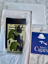 ST Dupont Maxijet Blue torch flame Matt Camo Khaki  020150