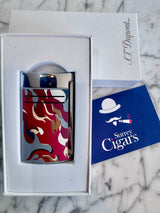 ST Dupont Maxijet Blue Torch Flame&nbsp; Matt Camo Red  &nbsp;020151