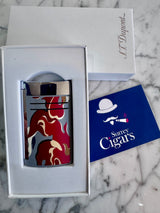 ST Dupont Maxijet Blue Torch Flame&nbsp; Matt Camo Red  &nbsp;020151