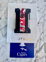 ST Dupont Defi Extreme blue flame torch Lighter Matt Camo Red 021451