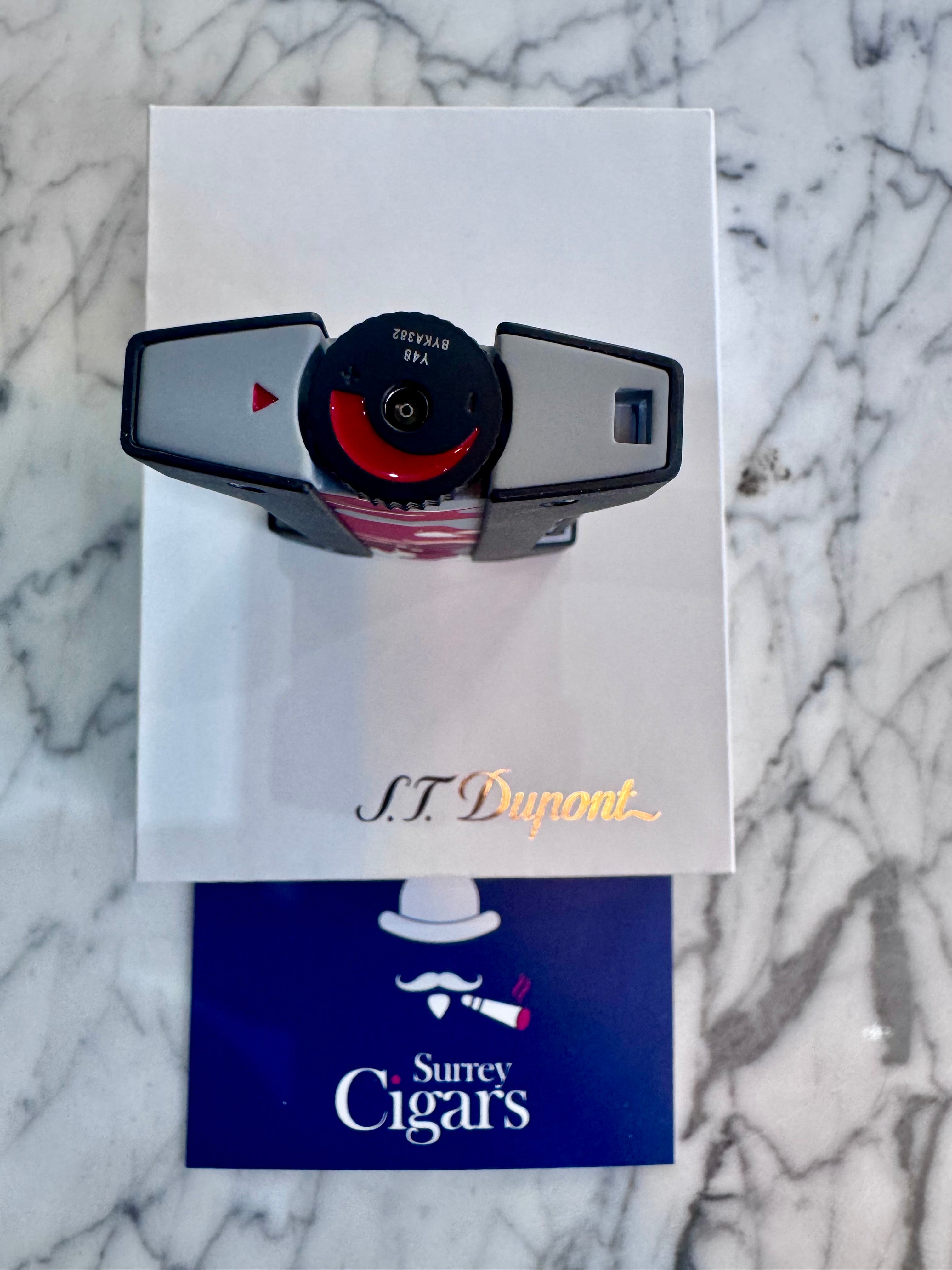 S.T. Dupont Defi Extreme blue flame torch Lighter Matt Camo Red 021451