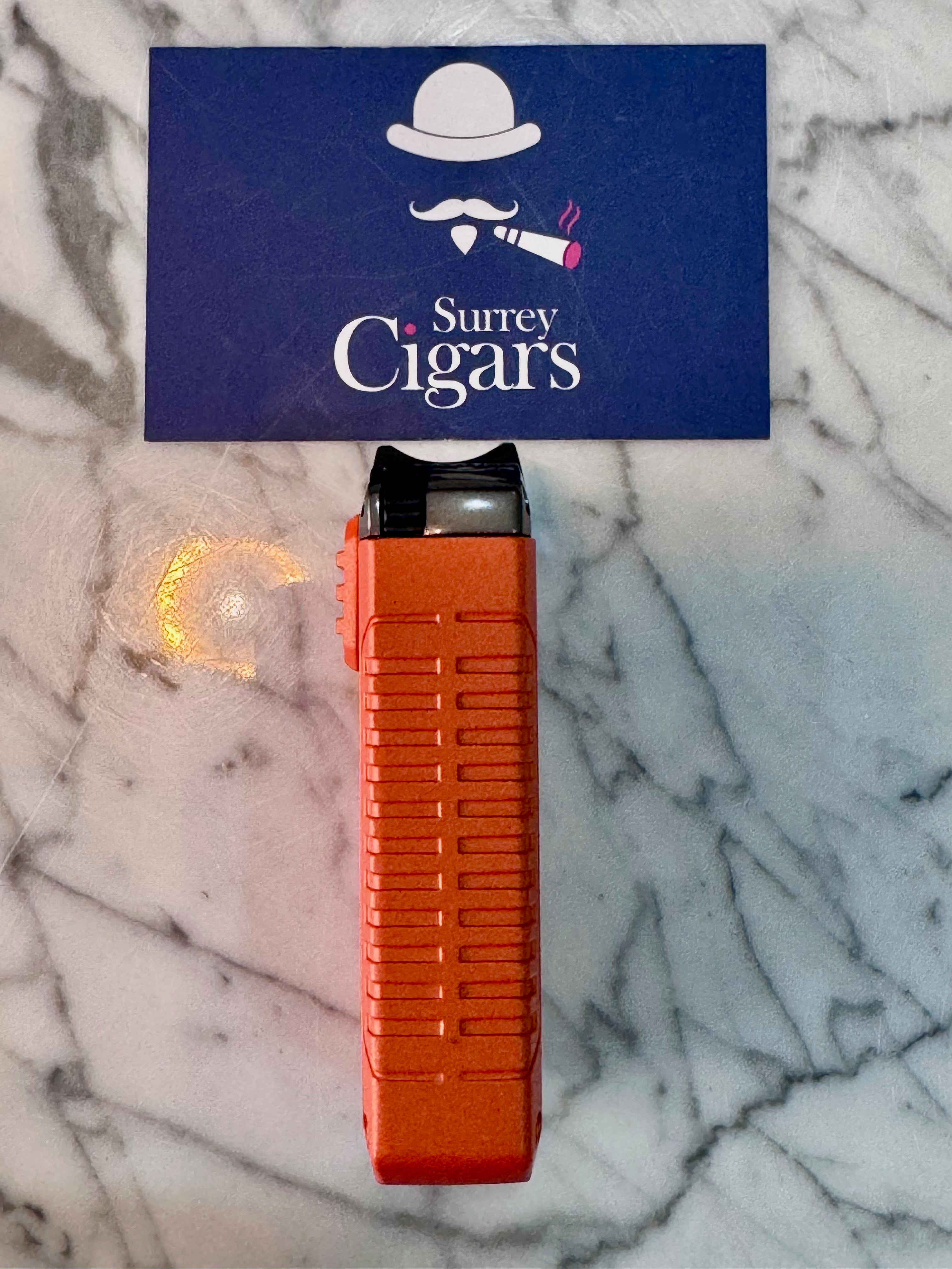 Mantis - Omni Multifunction Triple Jet Flame Lighter with V cutter, Cigar Punch Cutter, Draw enhancer and Cigar stand.  Blue