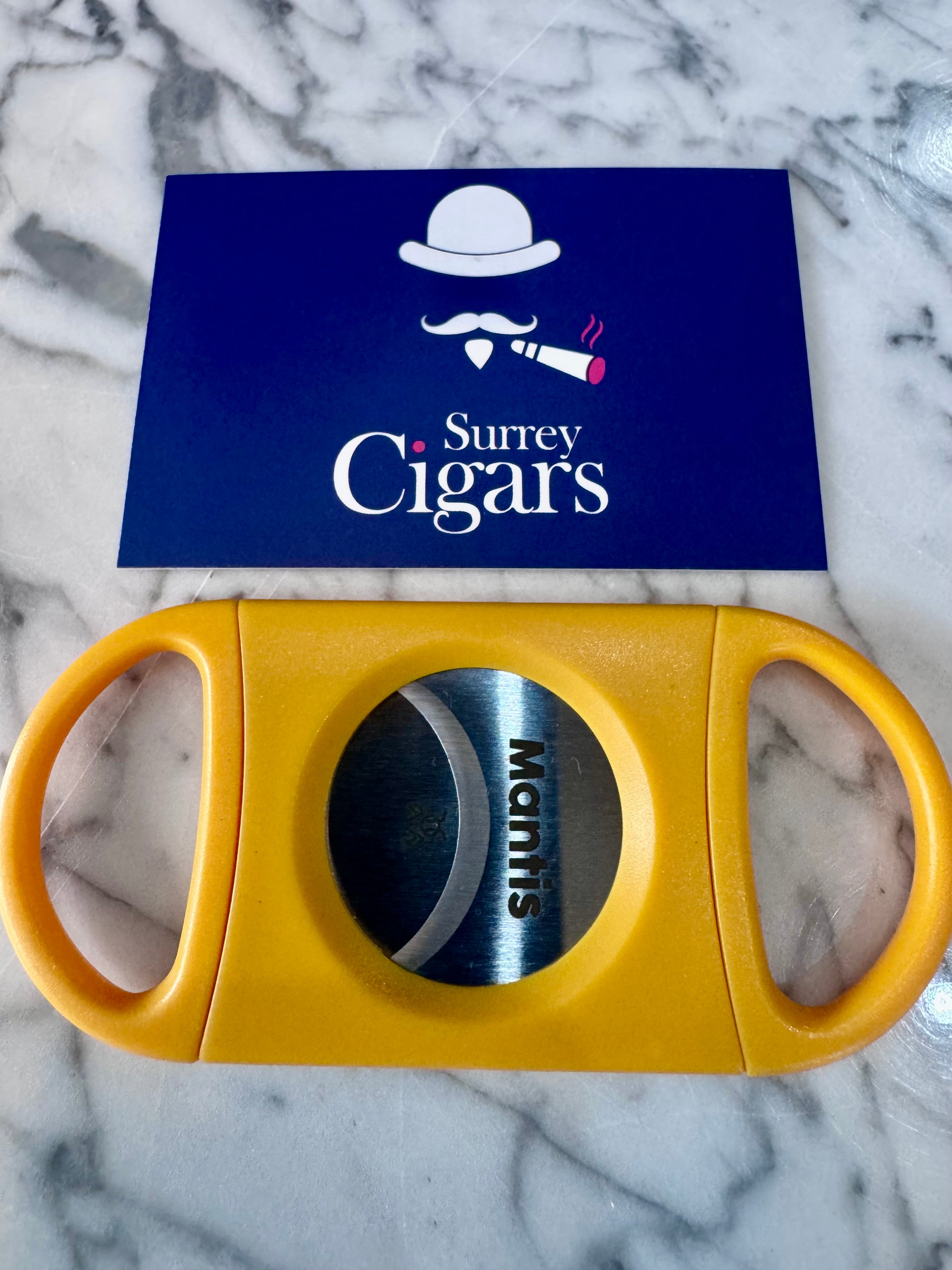 Mantis - Maxcut - Double Blade Straight Cigar Cutter - Yellow