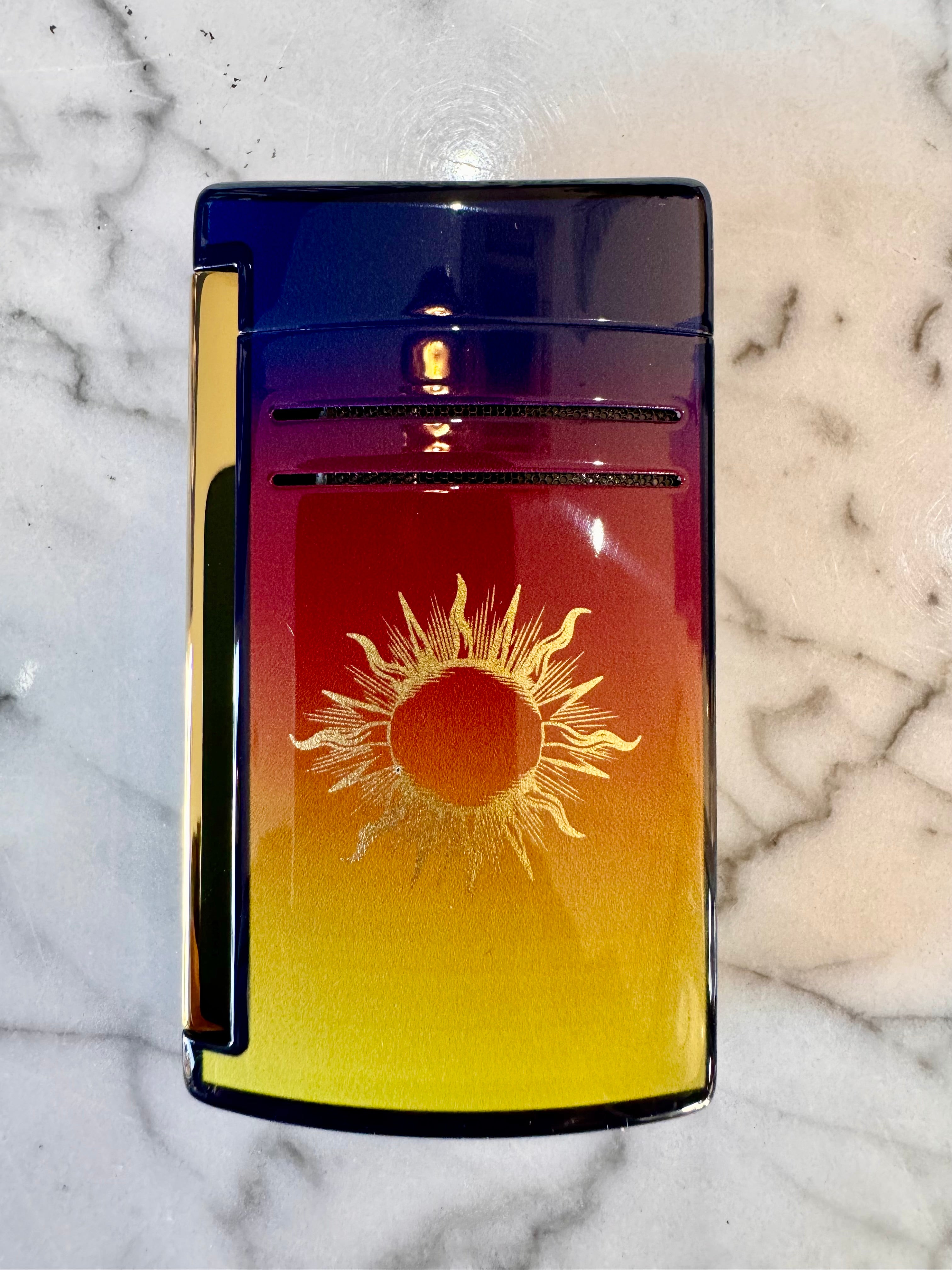 S.T. Dupont Maxijet Lacquered lighter Montecristo l' Aurore Violet Limited Edition - D020034