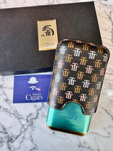 S.T.Dupont 3 cigar case Leather case Trinidad Black