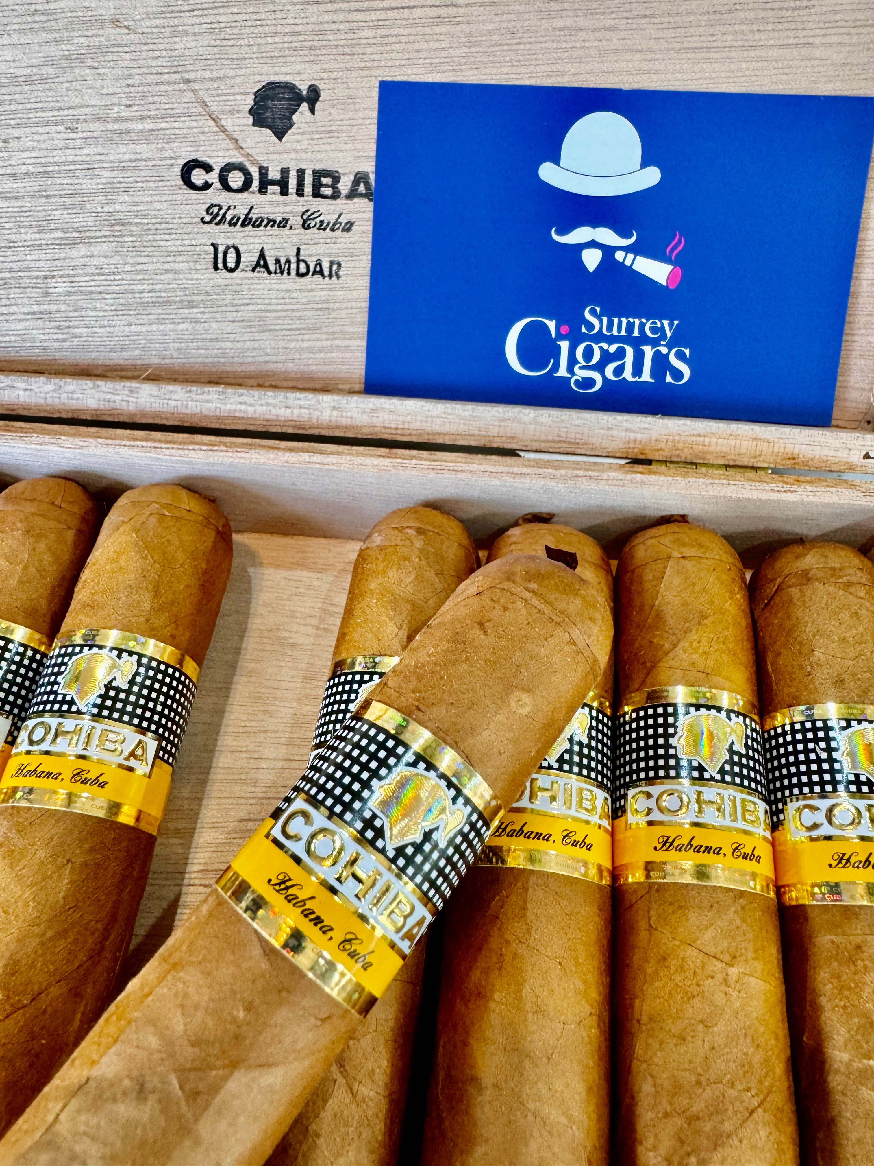NEW Cohiba Ambar (Box of 10 Cigars)  #2 Cigar of the Year 2025 by the Cigar Aficionado