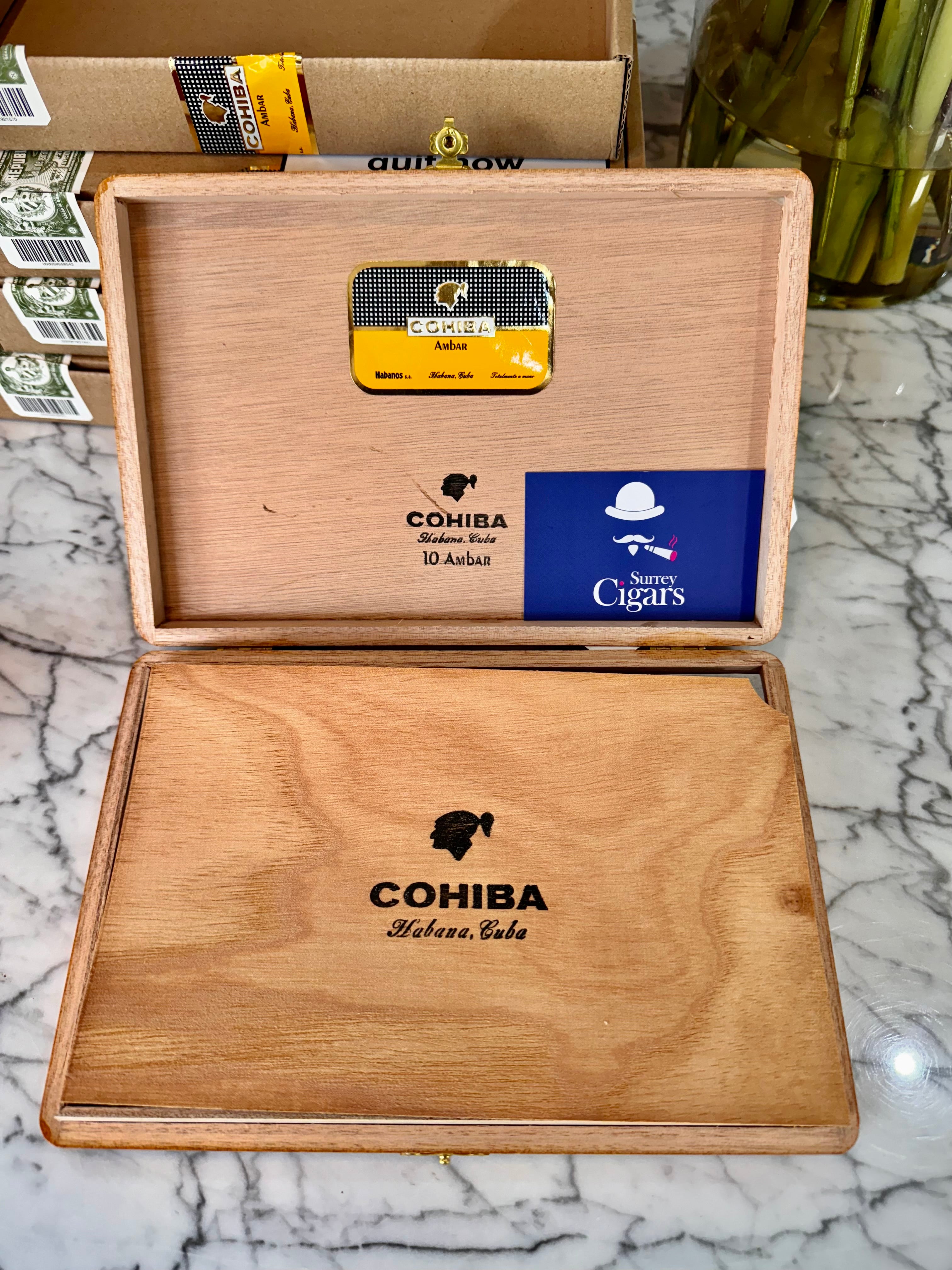 NEW Cohiba Ambar (Box of 10 Cigars)  #2 Cigar of the Year 2025 by the Cigar Aficionado