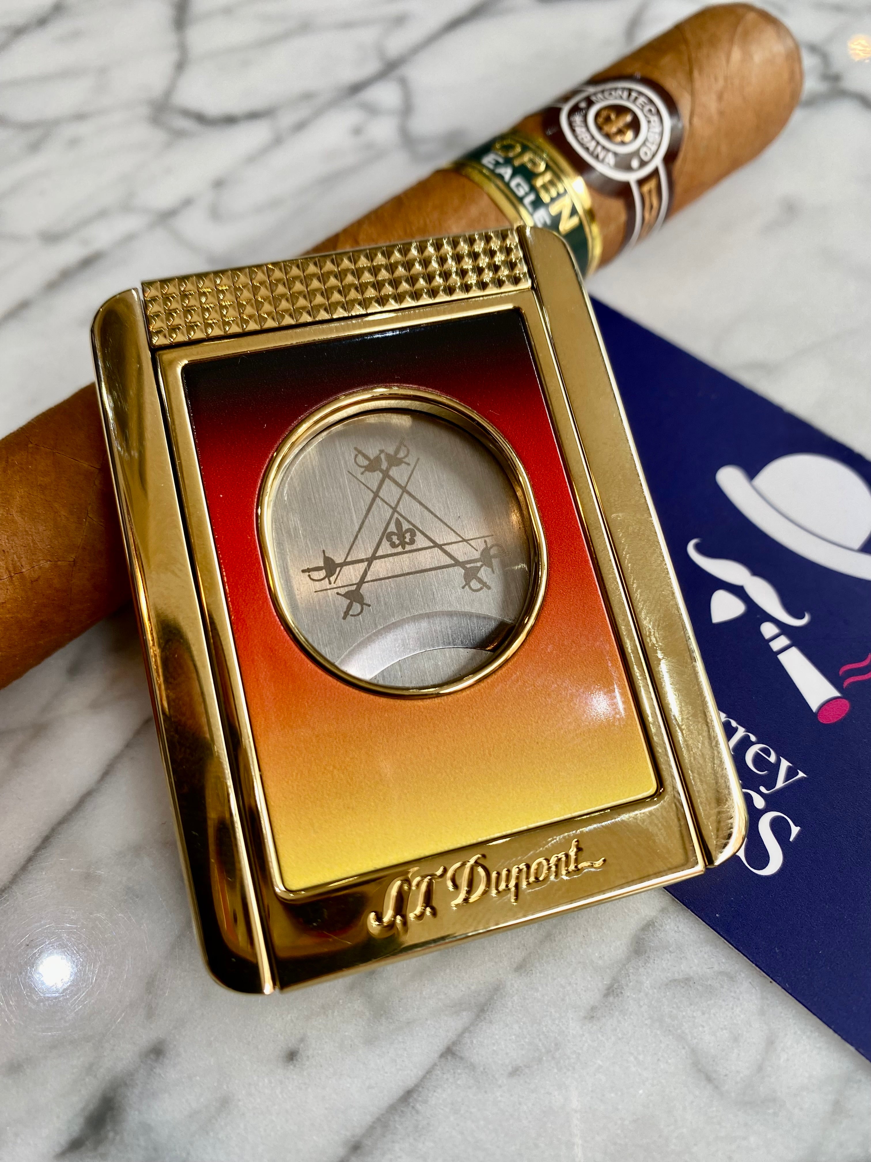 S.T. Dupont Montecristo Le Crepuscule Limited Edition Cigar Cutter Stand