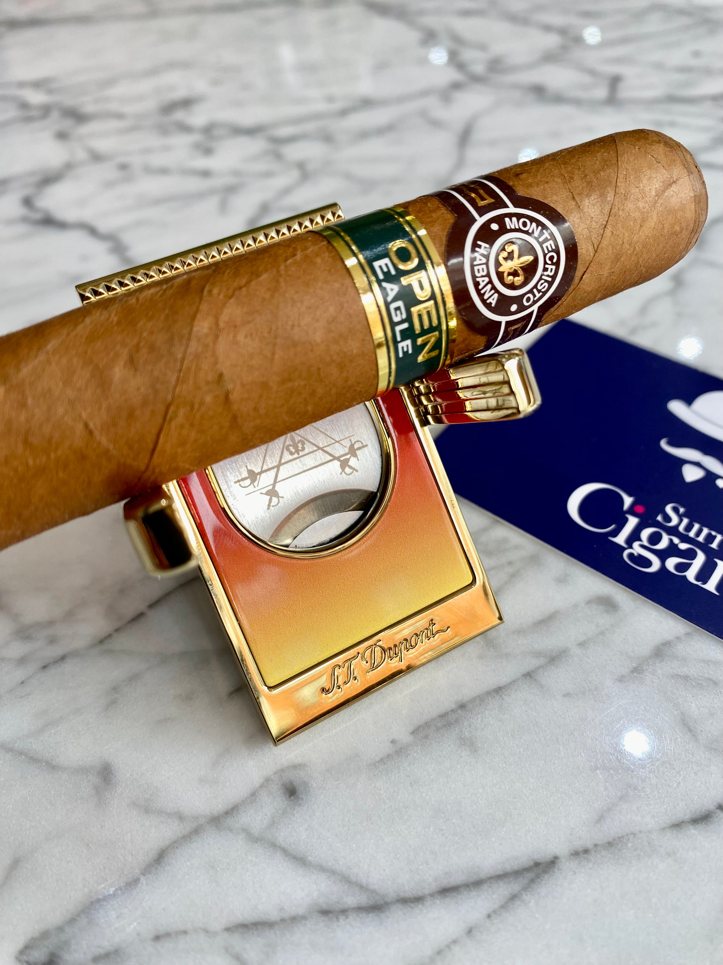 S.T. Dupont Montecristo Le Crepuscule Limited Edition Cigar Cutter Stand