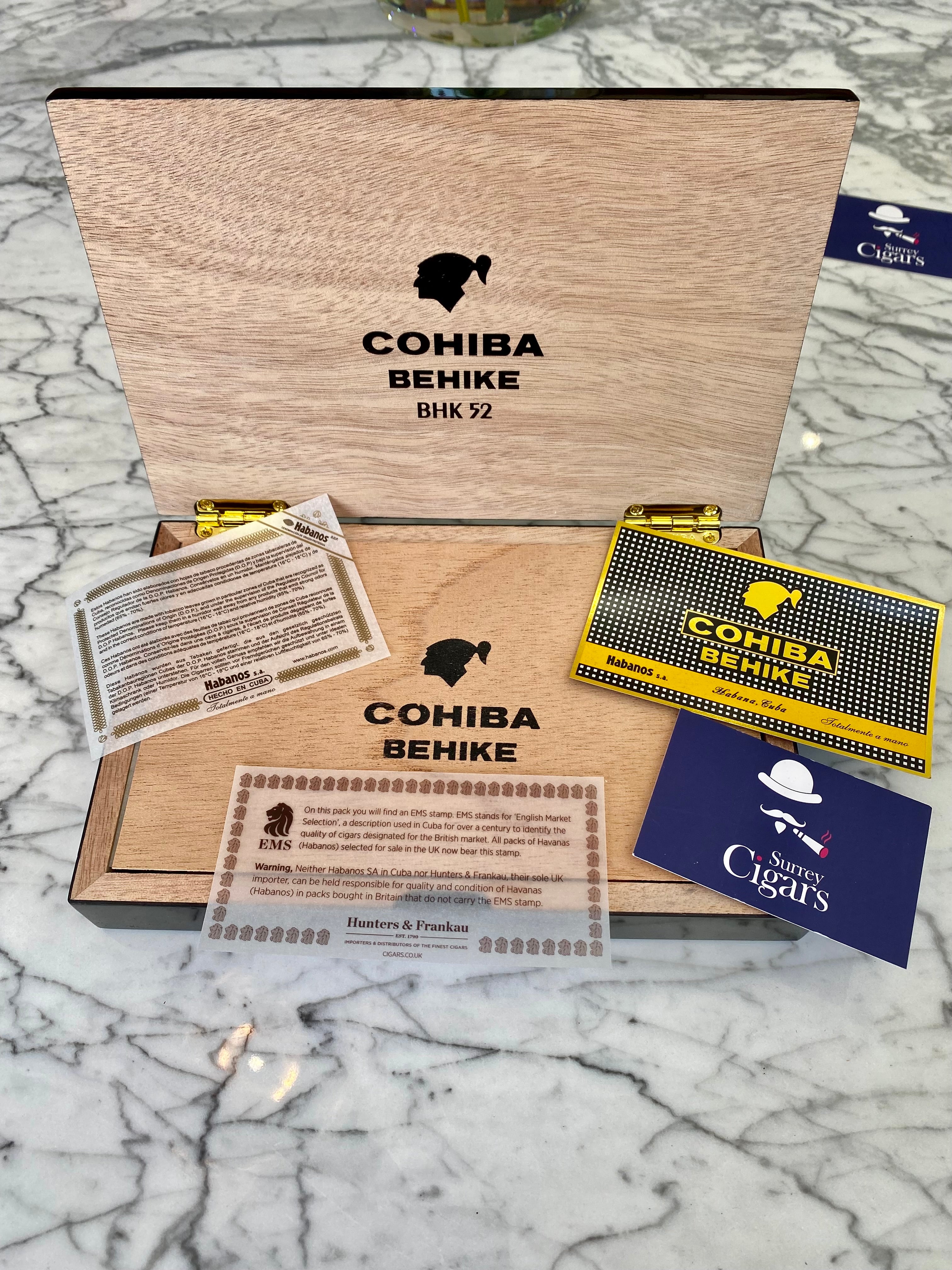 Cohiba Behike BHK 52 Box of 10 Limited Production EMS NOW IN STOCK
