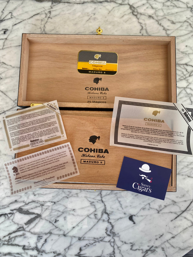 Giá Xì Gà Cohiba Maduro 5 Magicos 25 điếu 2026 Bao Nhiêu
