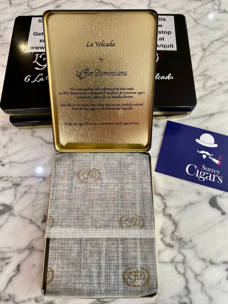 La Flor Dominicana La Volcada Petite - Tin of 6 Cigars