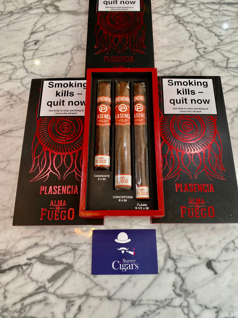 Plasencia Alma De Fuego-Sampler of 3 Cigars “Soul of Fire”