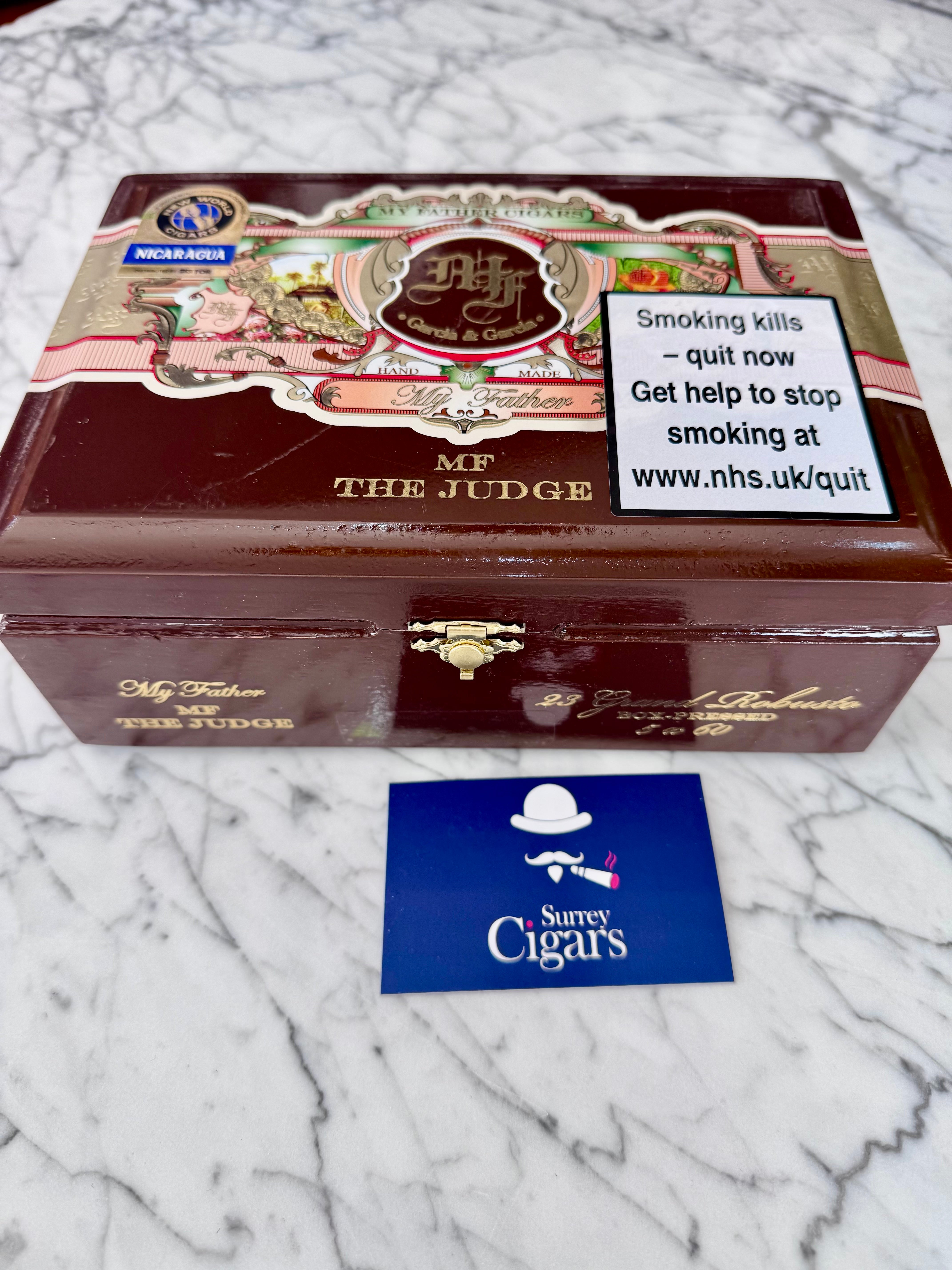 My Father The Judge Grand Robusto Box Pressed #1 Cigar of the Year 2024 by the Cigar Aficionado
