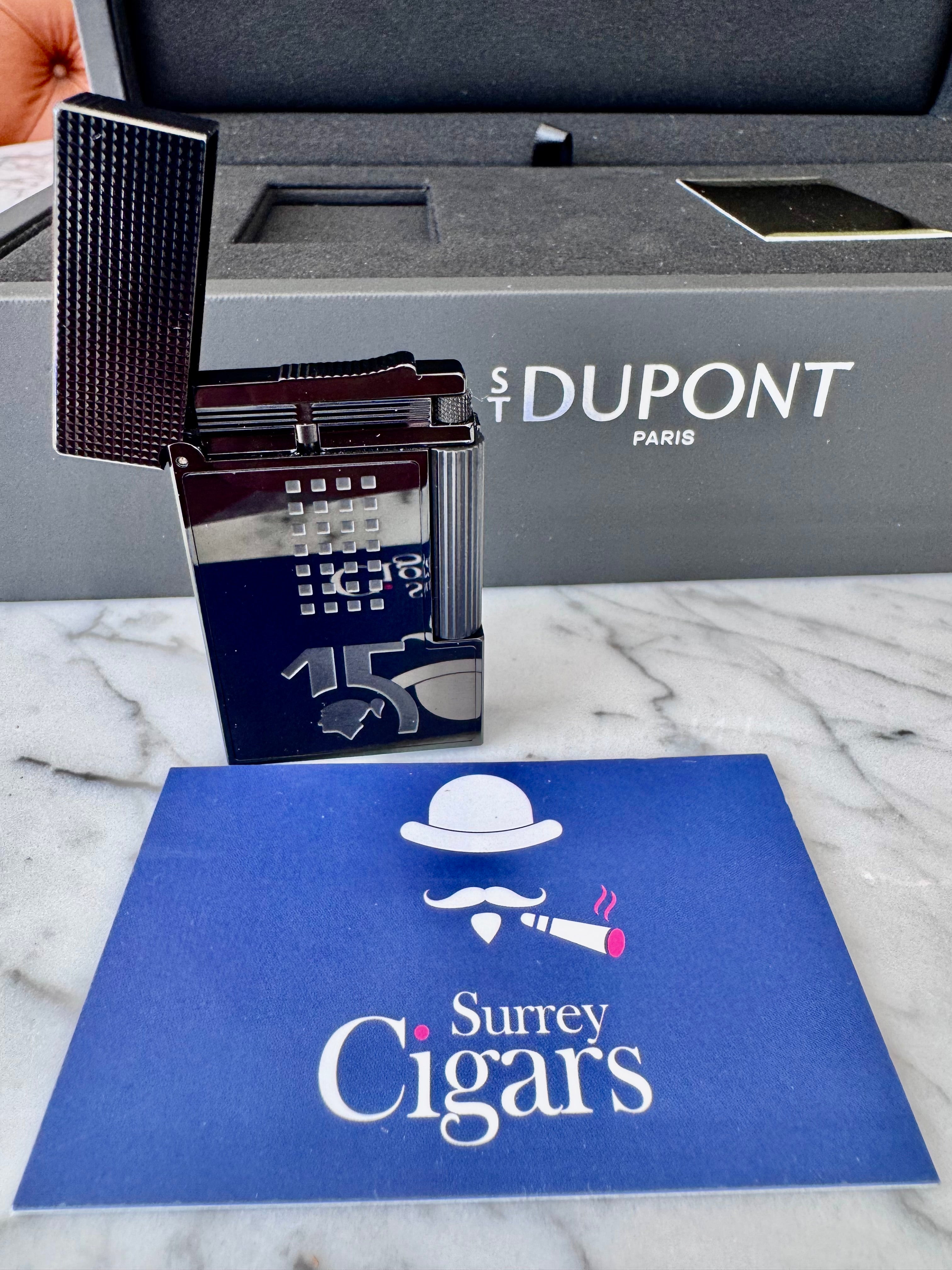 S.T. Dupont Ligne 2 Cohiba Behike Double Flame, Lacquered Lighter Cohiba Behike Black C16003cl