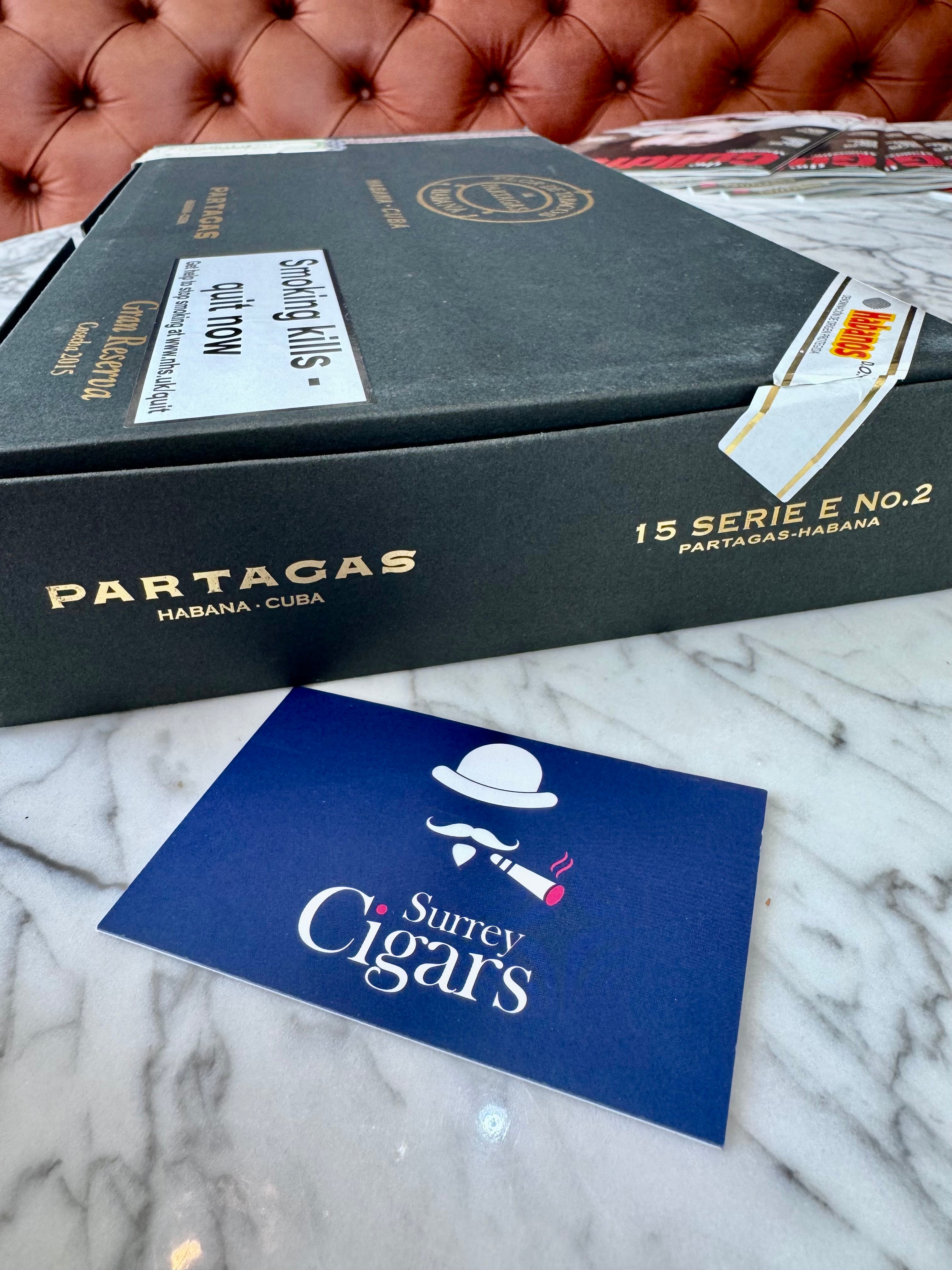 Partagas Serie E No.2 Gran Reserva Cosecha 2015 Cigar – Box of 15 (No. 4883 / 5000)  IN STOCK