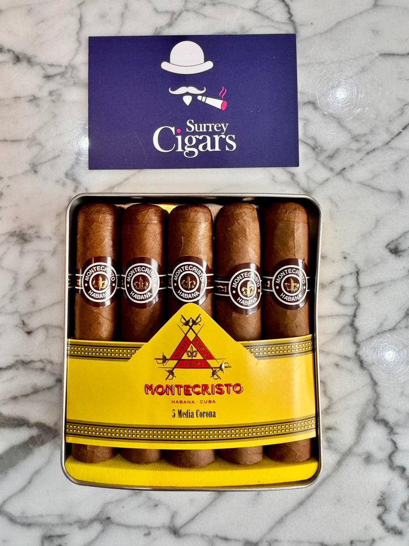 Montecristo Media Corona - A Tins of 5 Cigars